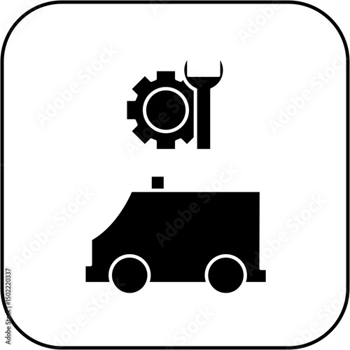 ambulance repair icon design