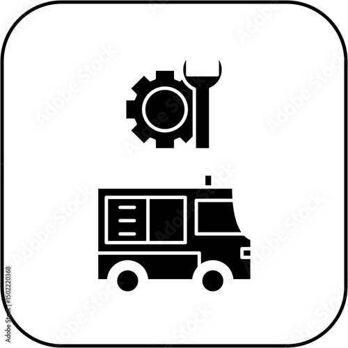 ambulance repair icon design