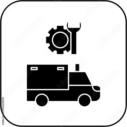 ambulance repair icon design