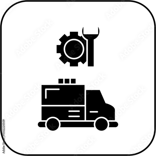 ambulance repair icon design