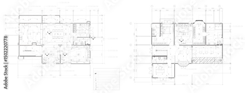 Ceiling and lighting drawings, 1st and 2nd floor plans, architect explains.