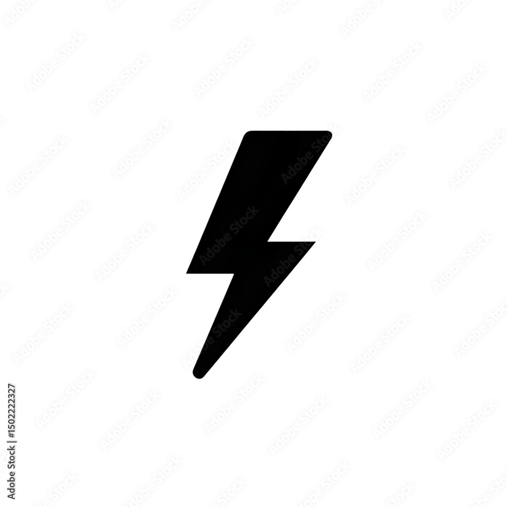 Lightning bolt symbol on dark background Lightning bolt symbol on dark background