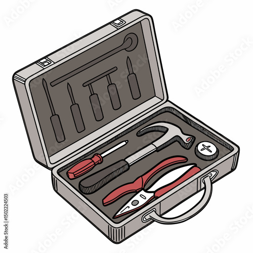 toolbox icon vector .white background