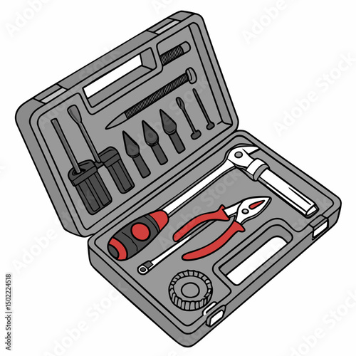toolbox icon vector .white background