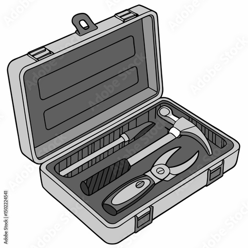 toolbox icon vector .white background