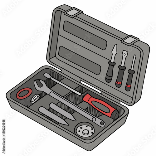 toolbox icon vector .white background