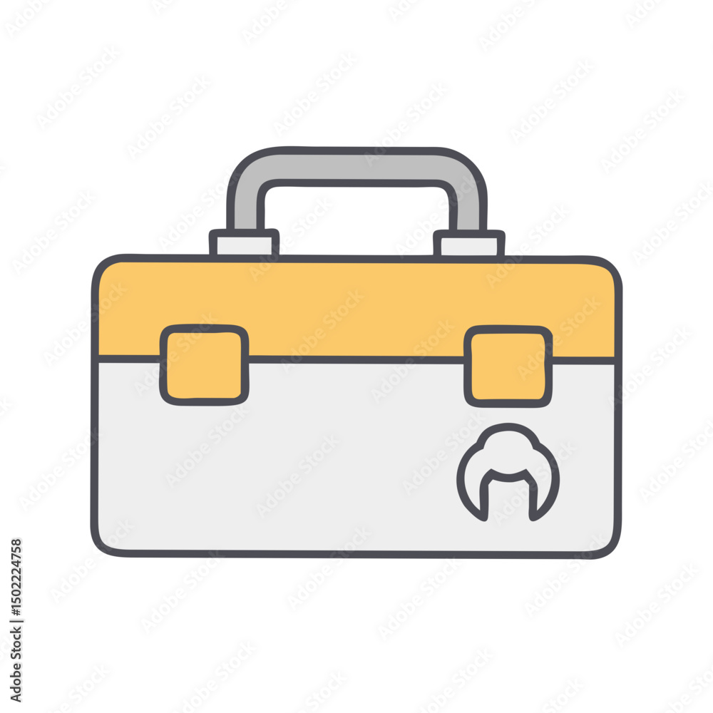 toolbox icon vector .white background