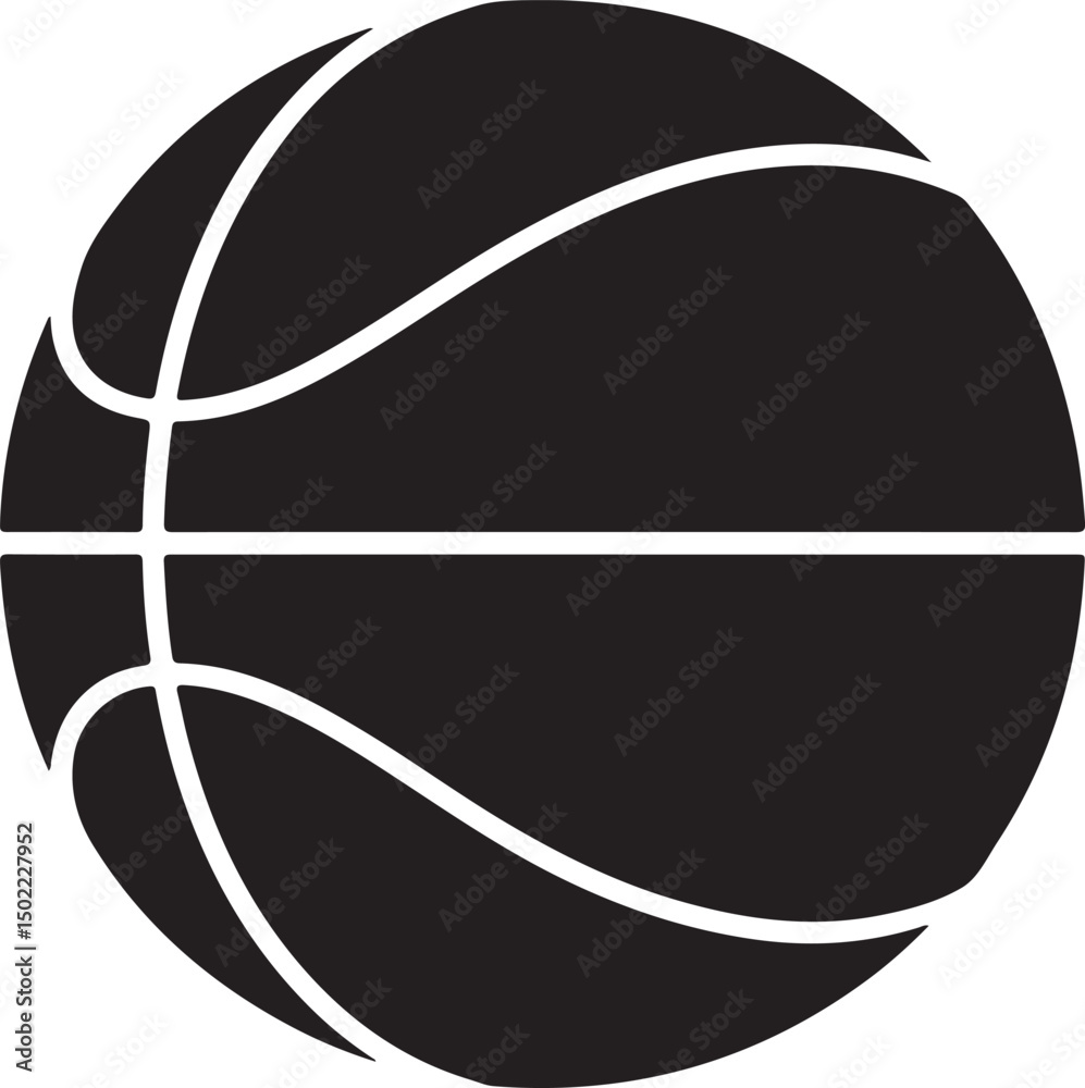 Fototapeta premium Bascetball banner with ball