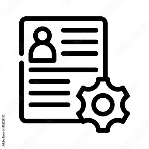 user onboarding line icon