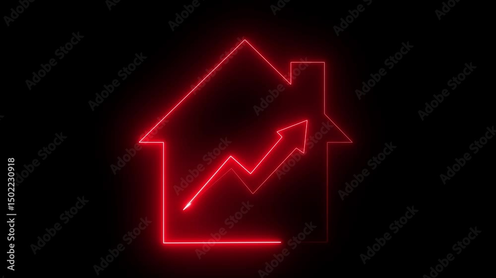 neon Business arrow up growth lines technology on dark background. Business investment to success. financial data graph strategy. 4k video. neon Business arrow up growth lines technology on dark background. Business investment to success. financial data graph strategy. 4k video.