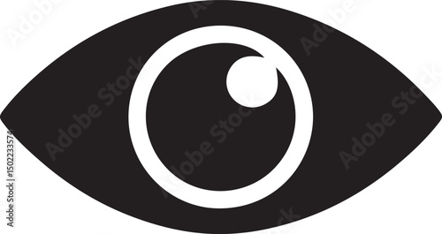  eyesight symbol , eye, view, vision icons in flat style