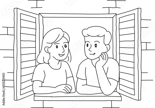 man and woman drawing