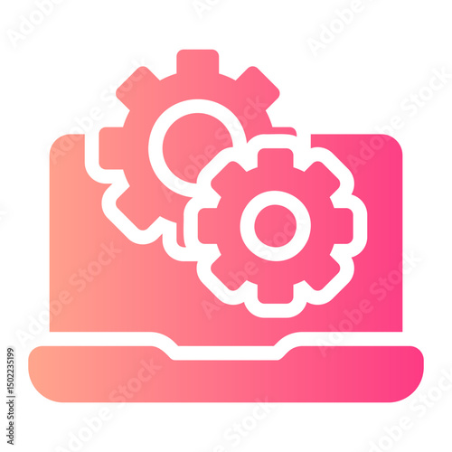 automated process gradient icon