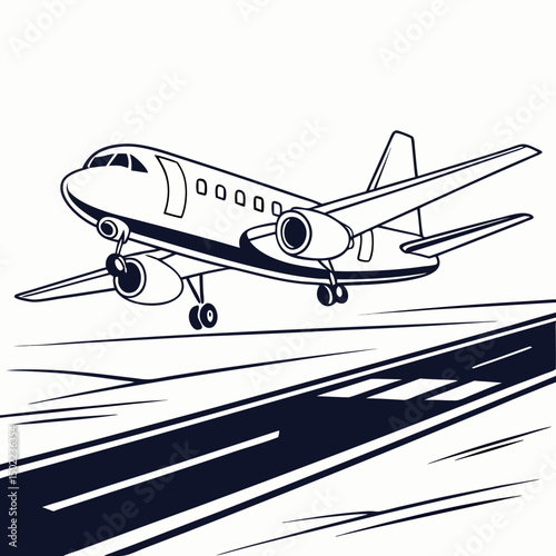 airplane icon vector .white background