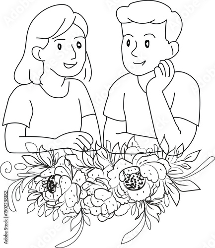 a man and a woman