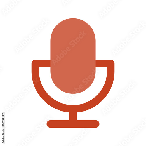Condenser mic flat element for studio use, suits music or voice-over design.