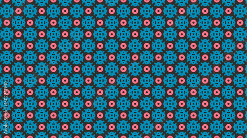 Geometric abstract organic seamless pattern vector design.