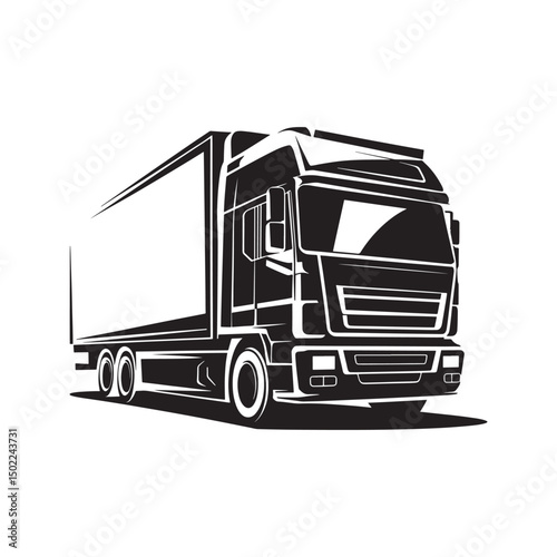 Truck Logo Design Vector 
