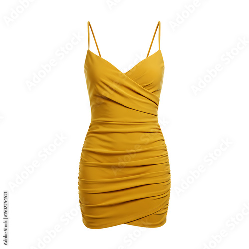 Mustard Yellow Mini Dress