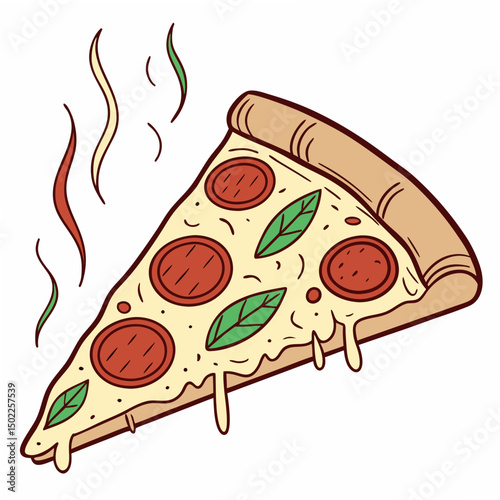 pizza slice icons, vector .white background