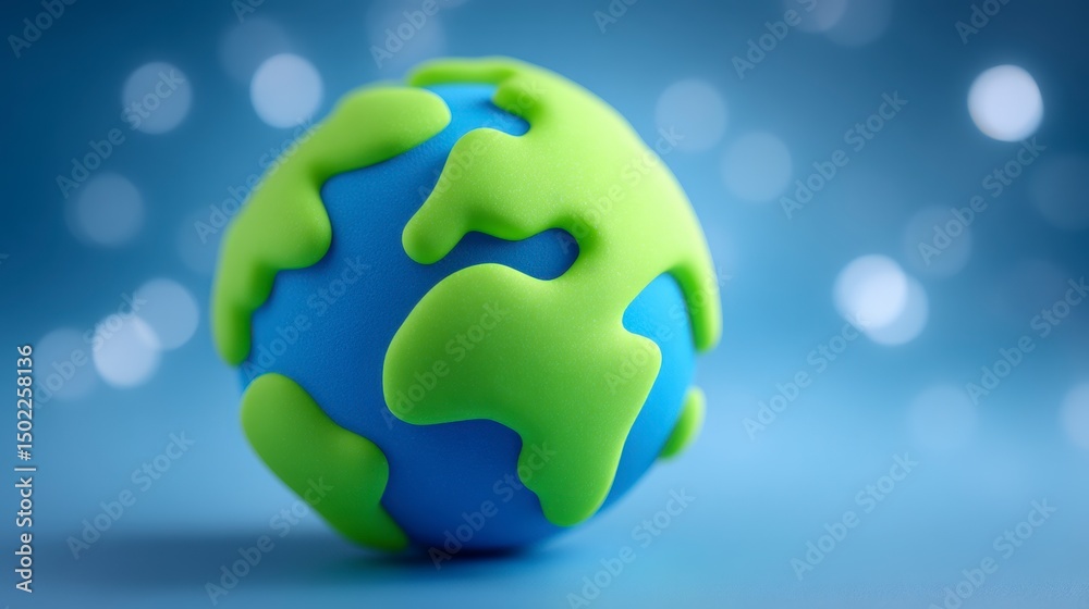 Obraz premium Global Connection Earth Globe Travel Sustainability Concept