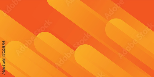 Abstract orange background with diagonal lines. Dynamic shapes composition. vector eps10