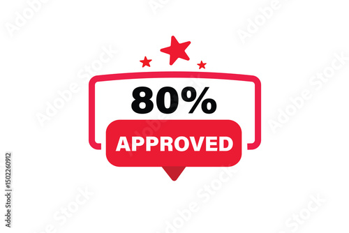 sale extended, 80% approved, for websites, application Design, Element, learn, stay, template, 100% secure, design, level, sign, speech, bubble  banner, modern, symbol, click. 
