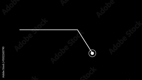 Hud callout rectangle text box animation. HUD graphics around the edges for use in movies, Technological HUD template callout. Motion graphics of hud callout icon. 4k video animation.
 