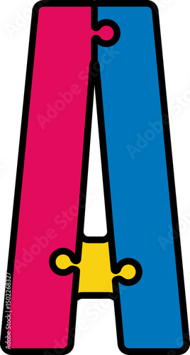 Puzzle Jigsaw Alphabet Letter