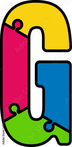 Puzzle Jigsaw Alphabet Letter