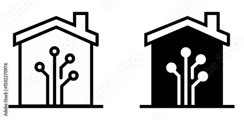 Smart Home Icon vector 