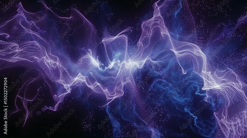 Fototapeta premium Abstract Nebula Cloud Mesh