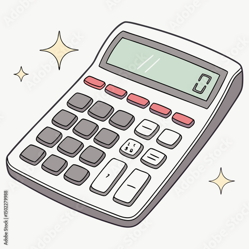 calculator icons, vector .white background