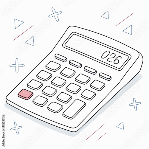 calculator icons, vector .white background