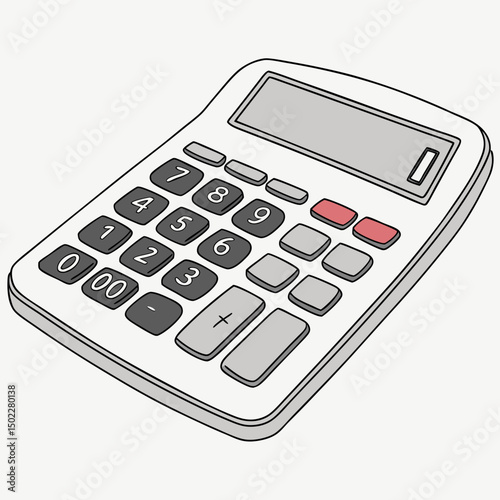 calculator icons, vector .white background