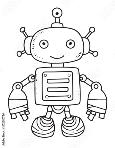 robot cartoon illustration