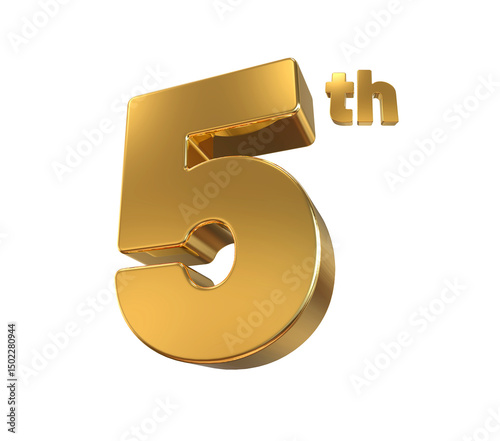 5th Anniversary Gold