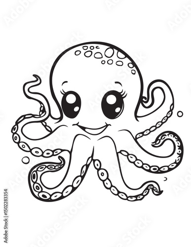 octopus cartoon illustration