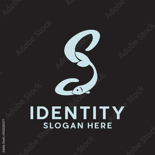 letter S Fish logo design, creative unique logo for your company