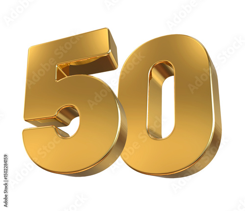 3D Golden Number 50