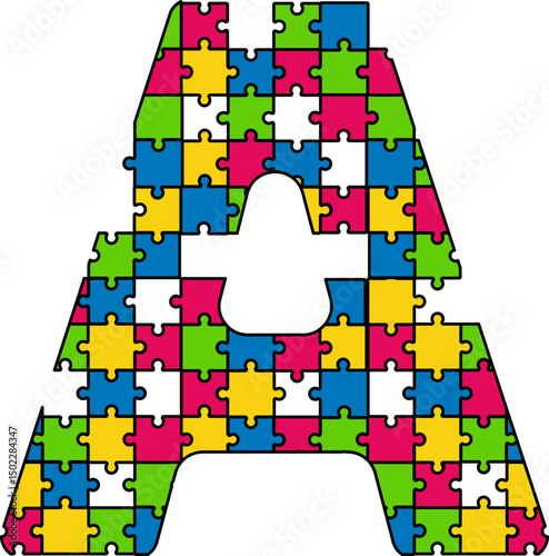 Puzzle Jigsaw Alphabet Letter