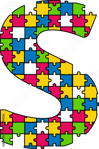 Puzzle Jigsaw Alphabet Letter