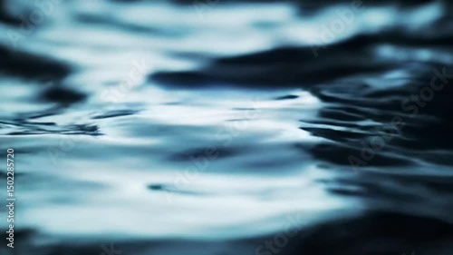 Close-up view of a textured water surface, evoking a sense of tranquility and depth