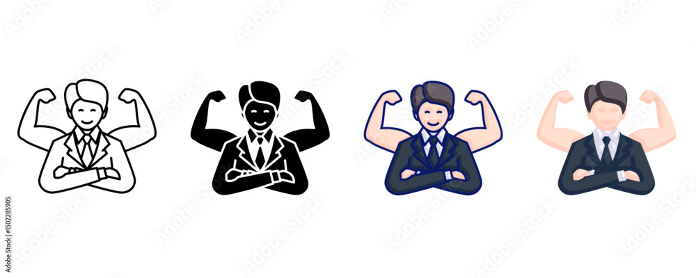 Naklejka premium Belief in Self