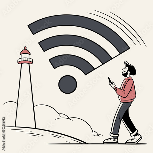 wifi symbol icons, vector .white background