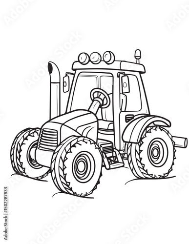 tractor cartoon illustration