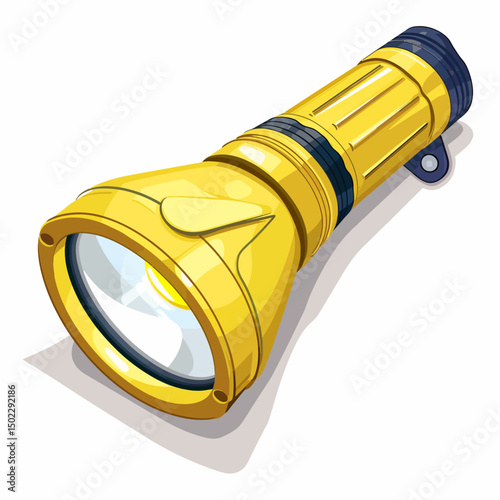 Yellow flashlight 