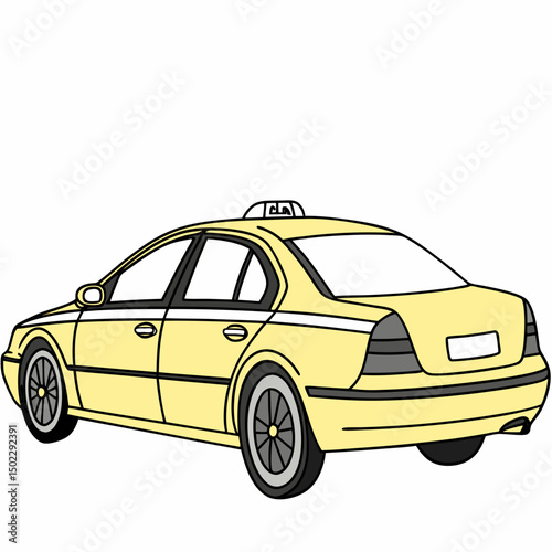 taxi icons, vector .white background
