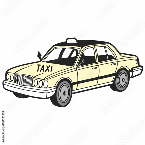 taxi icons, vector .white background
