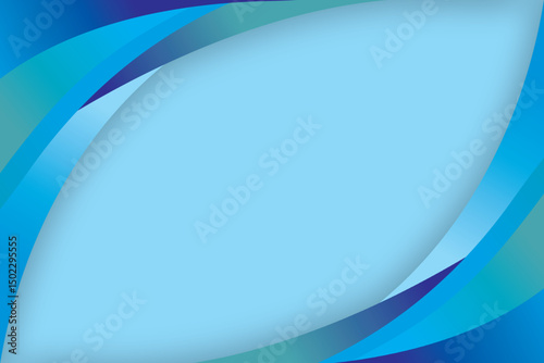 Abstract technology background with curve overlapped geometric Blue